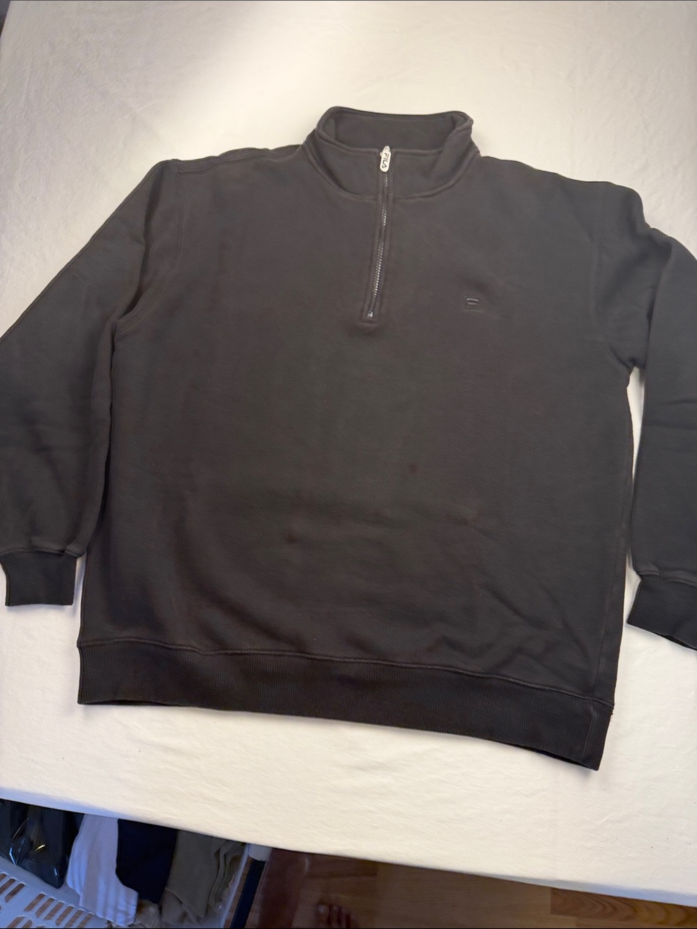Fila Men's Black Half-Zip Sweat shirt Sz XL